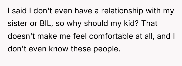 I said I don't even have a relationship with my...