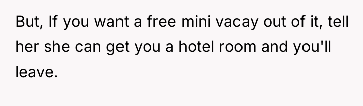 But, If you want a free mini vacay out of...