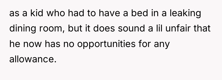 as a kid who had to have a bed in...