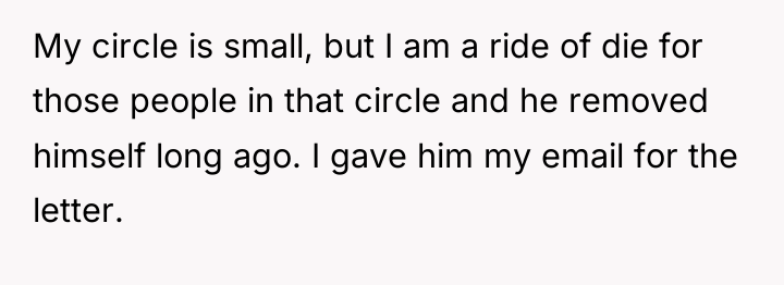 My circle is small, but I am a ride of...