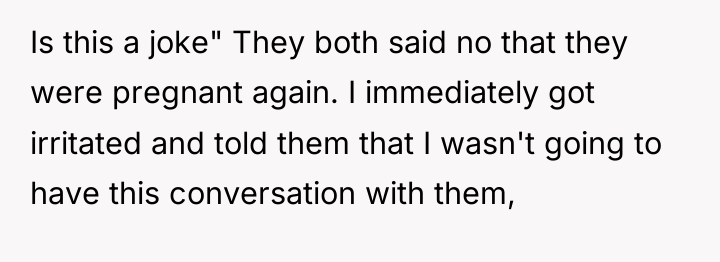 Is this a joke" They both said no that they...