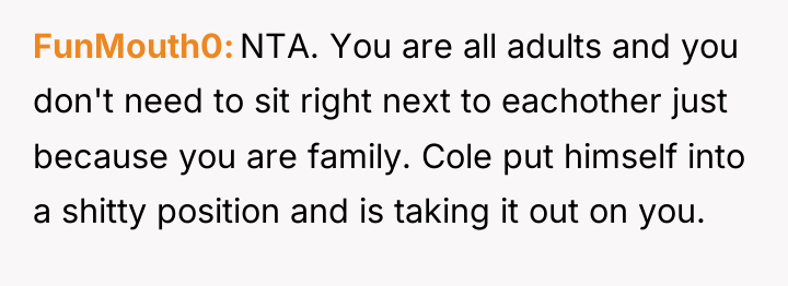 FunMouth0 NTA. You are all adults and you don't need...