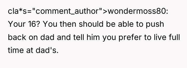 cla*s="comment_author">wondermoss80: Your 16? You then should be able to push...