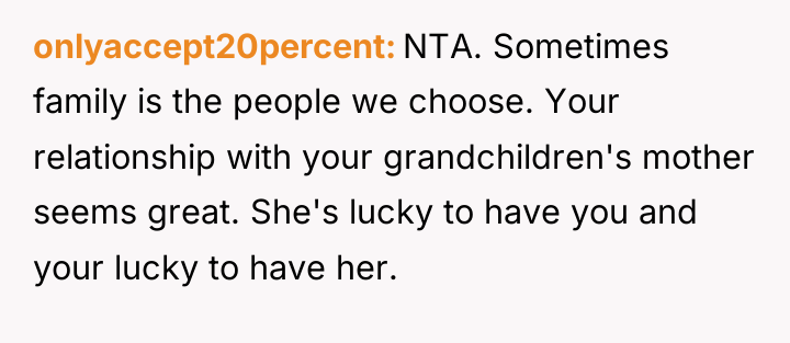 onlyaccept20percent NTA. Sometimes family is the people we choose. Your...