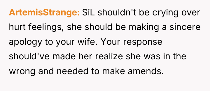ArtemisStrange SiL shouldn't be crying over hurt feelings, she should...