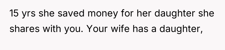 15 yrs she saved money for her daughter she shares...