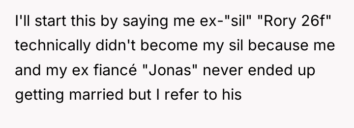 I'll start this by saying me ex-"sil" "Rory 26f" technically...