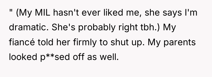 " (My MIL hasn't ever liked me, she says I'm...