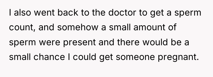 I also went back to the doctor to get a...