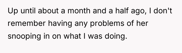 Up until about a month and a half ago, I...