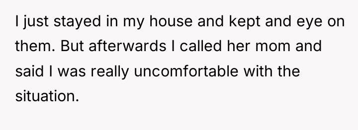 I just stayed in my house and kept and eye...