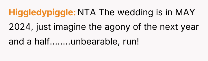 Higgledypiggle NTA The wedding is in MAY 2024, just imagine...