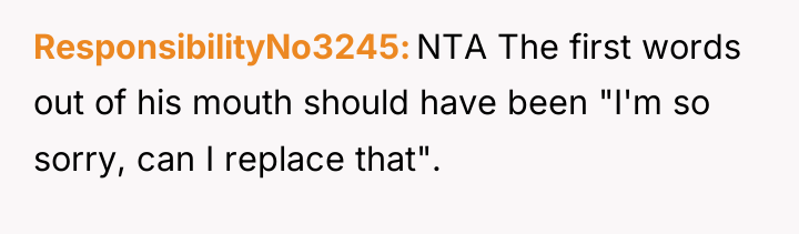 ResponsibilityNo3245 NTA The first words out of his mouth should...