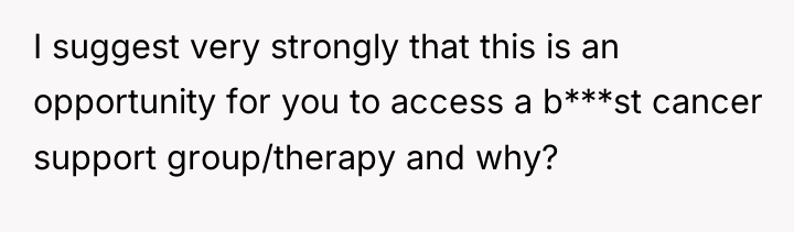 I suggest very strongly that this is an opportunity for...