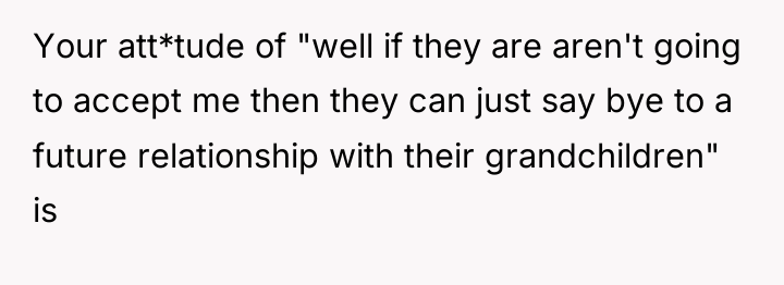 Your att*tude of "well if they are aren't going to...