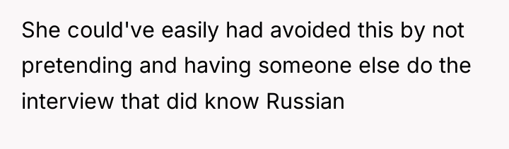 She could've easily had avoided this by not pretending and...