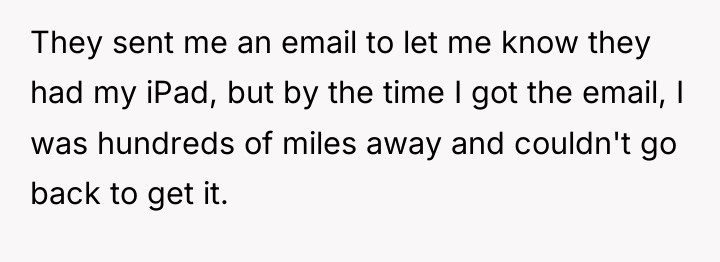 They sent me an email to let me know they...
