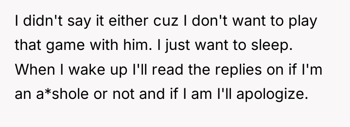 I didn't say it either cuz I don't want to...