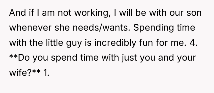 And if I am not working, I will be with...