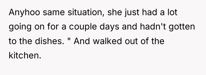 Anyhoo same situation, she just had a lot going on...