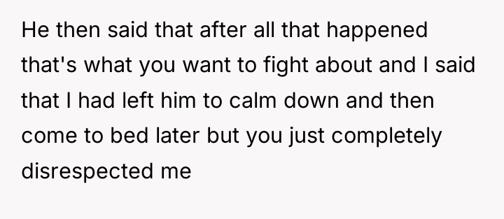 He then said that after all that happened that's what...
