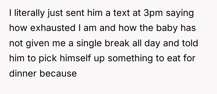 I literally just sent him a text at 3pm saying...