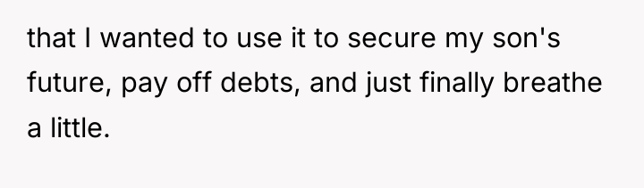 that I wanted to use it to secure my son's...