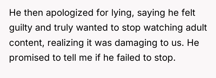 He then apologized for lying, saying he felt guilty and...