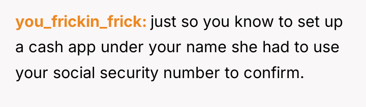 you_frickin_frick just so you know to set up a cash...