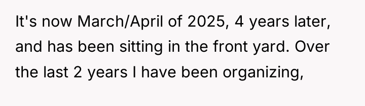 It's now March/April of 2025, 4 years later, and has...