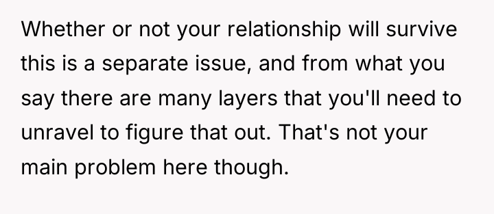 Whether or not your relationship will survive this is a...