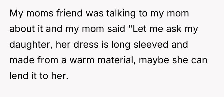 My moms friend was talking to my mom about it...