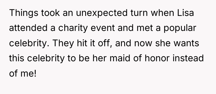 Things took an unexpected turn when Lisa attended a charity...
