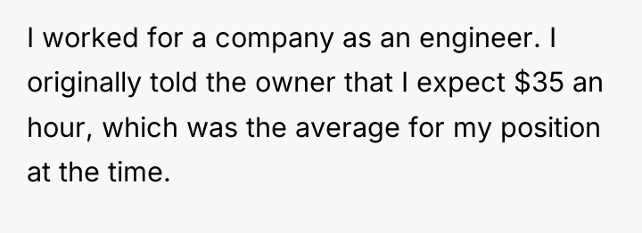 I worked for a company as an engineer. I originally...