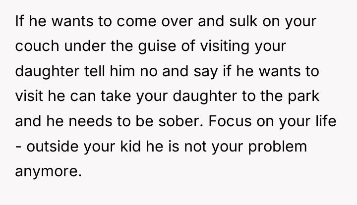 If he wants to come over and sulk on your...