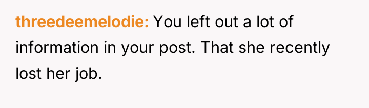threedeemelodie You left out a lot of information in your...
