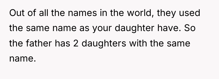 Out of all the names in the world, they used...