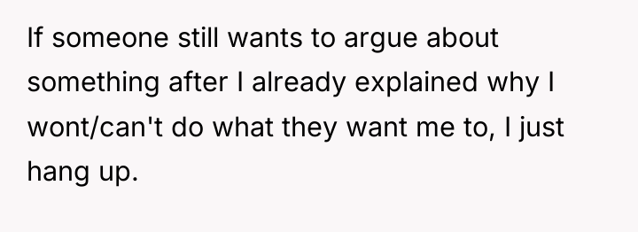 If someone still wants to argue about something after I...