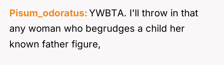 Pisum_odoratus YWBTA. I'll throw in that any woman who begrudges...