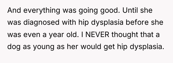 And everything was going good. Until she was diagnosed with...