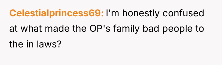 Celestialprincess69 I'm honestly confused at what made the OP's family...