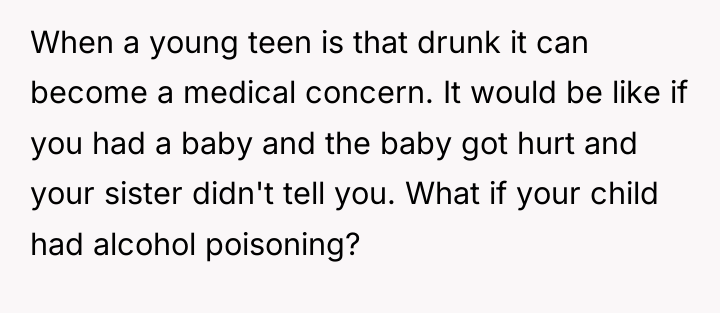 When a young teen is that drunk it can become...