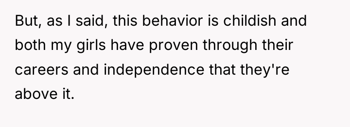 But, as I said, this behavior is childish and both...