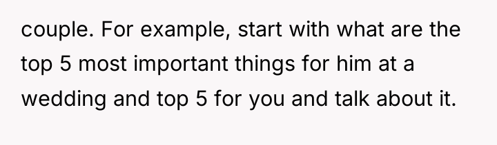 couple. For example, start with what are the top 5...
