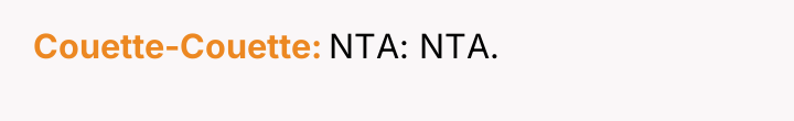 Couette-Couette NTA: NTA.
