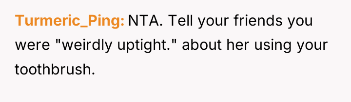 Turmeric_Ping NTA. Tell your friends you were "weirdly uptight." about...
