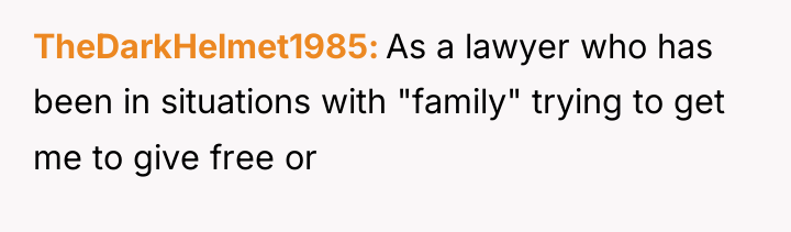 TheDarkHelmet1985 As a lawyer who has been in situations with...