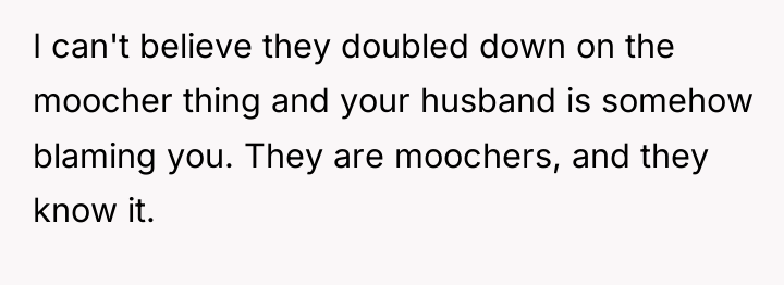 I can't believe they doubled down on the moocher thing...