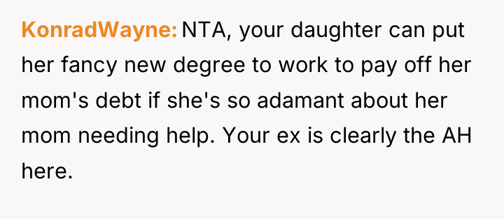 KonradWayne NTA, your daughter can put her fancy new degree...