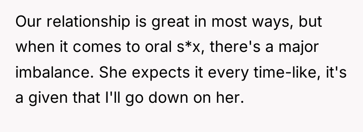 Our relationship is great in most ways, but when it...